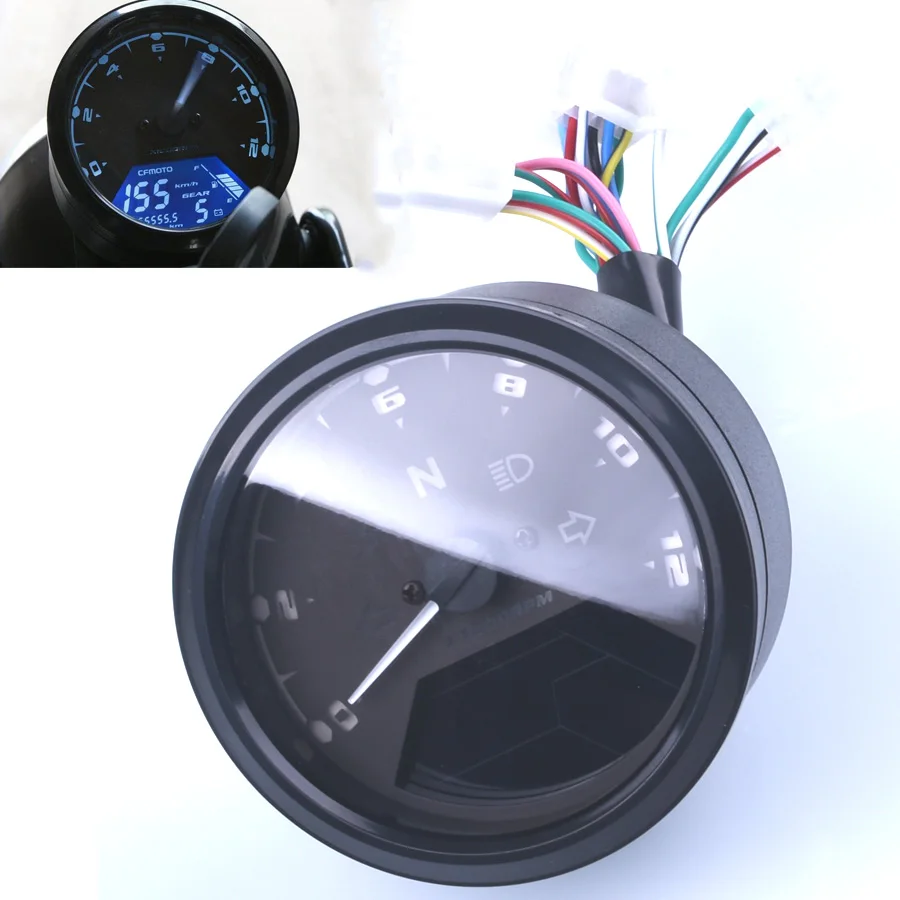 2017 12000 Rmp Kmh Mph Universal Lcd Digital Odometer