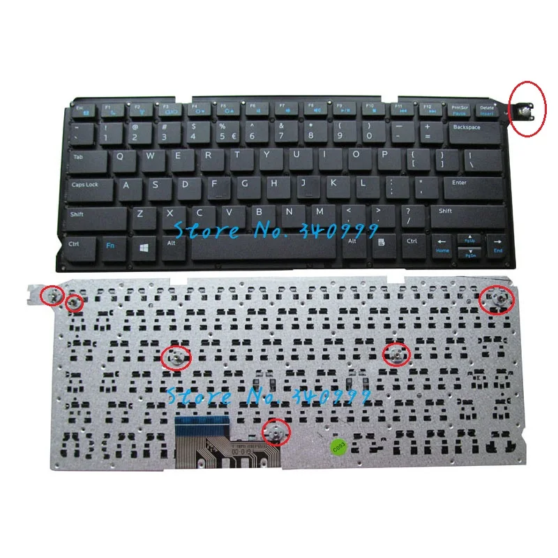 Бесплатная доставка для DELL Vostro 5460 5470 5480 V5460 V5470 V5480 без рамки клавиатуры США |