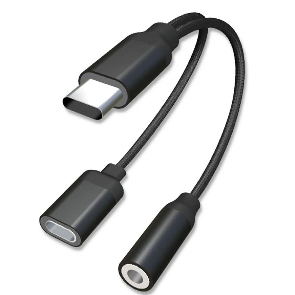 ! ACCEZZ USB Type C адаптер для зарядки наушников Huawei Mate RS Xiaomi 6 8 Mix2S 3 5 мм разъем Aux