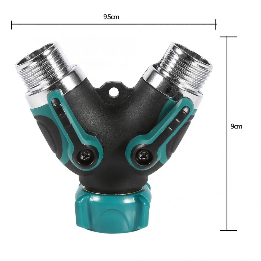 1 шт. 3/4 дюймов 2 способ разветвитель для садового шланга y-образный клапан водопровод соединитель Адаптер Садовые принадлежности