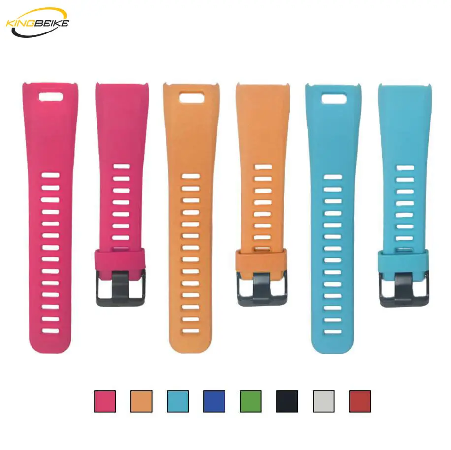 

KINGBEIKE Sports Silicone WatchBand For Garmin Vivosmart HR Smart Watch Strap Bracelet With Tools 8 Colors