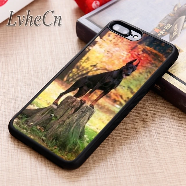 Красивый чехол для телефона LvheCn Doberman Dog каннин iPhone 5 6 6s 7 8 plus X XR XS max 11 12 Pro Samsung Galaxy S7