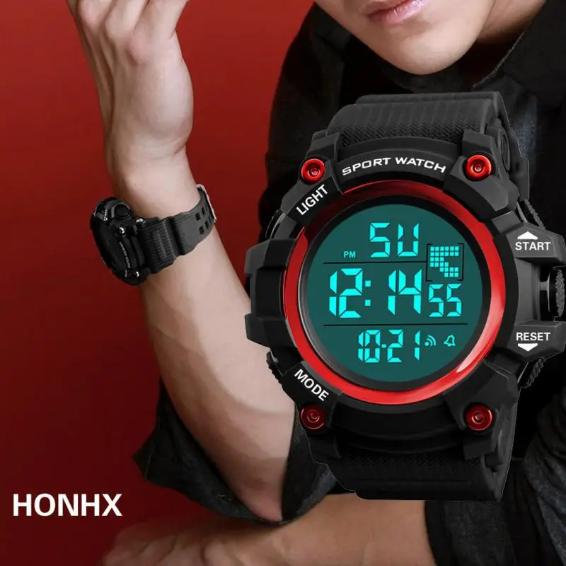 

Heouty Brand Luxury Men Analog Digital Outdoor Watch Military Sport Led 3bar Waterproof Electronic Quartz Clock Wristwatch D1