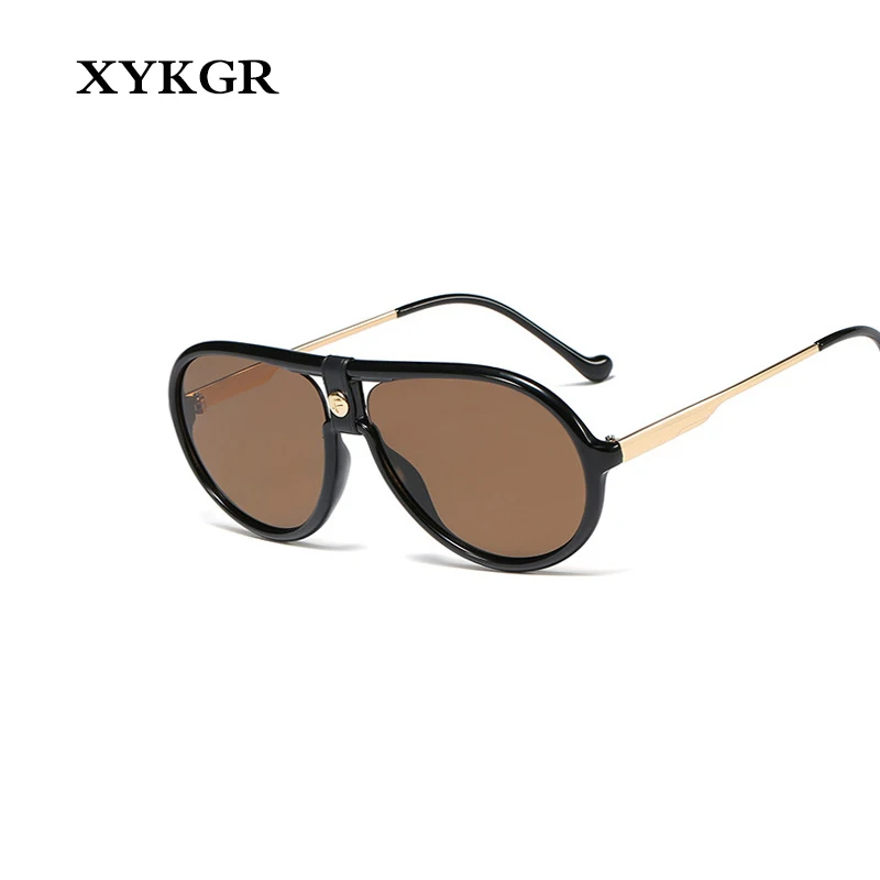 XYKGR новые большие солнцезащитные очки Женские Оригинальные солнцезащитные очки мужские модные очки Женские брендовые дизайнерские солнечные очки в черной оправе UV40