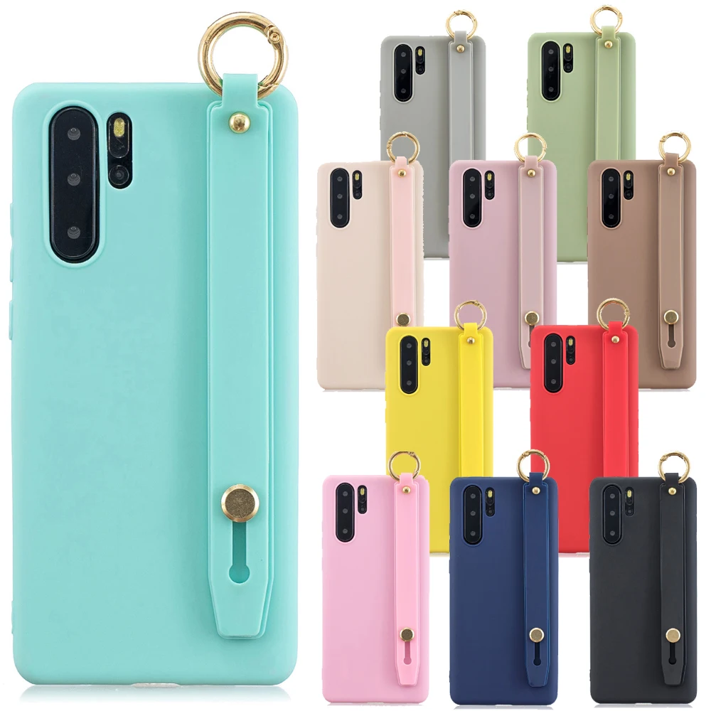 Чехол с ремешком на запястье для Huawei P20 P30 Pro Mate 20 P10 Lite Y6 Y7 Y9 2018 2019 мягкий