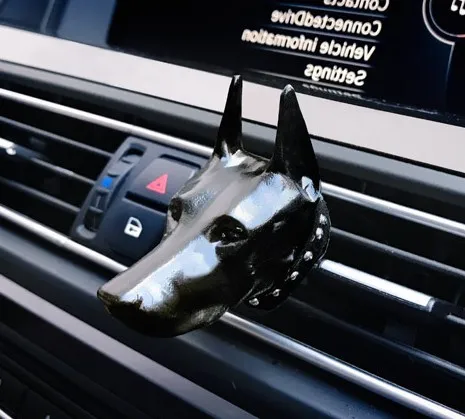 Perfume de Veículo Saída de Carro Decoração de Interior do Veículo Doberman Inovadora Aromaterapia Fragrância Duradoura 10 Doberman veículo perfume carro tomada inovador decoração
