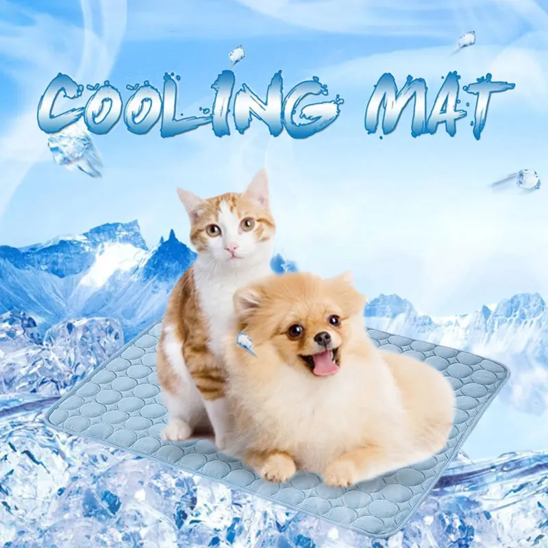 

Light Pet Mat Cool Pad Breathable Cotton Heat Relief Pet Cushion Cooler