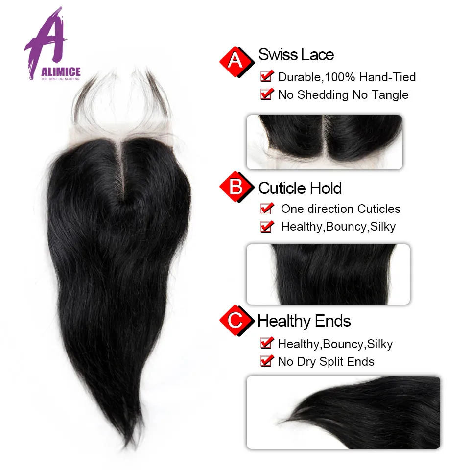 Peruvian Straight Hair 3Bundles Weaves Human Hair Weft Bundles With Closures With Bundles Alimice Hair Non Remy Hair Extensions (11)