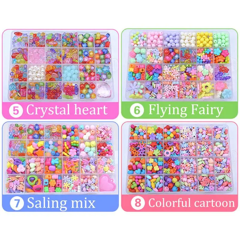 

Children Amblyopia Candy Colors DIY Wear Beads for Bracelet Kids Toys Geometric Shape Personalized Jigsaw Puzzle @ZJF