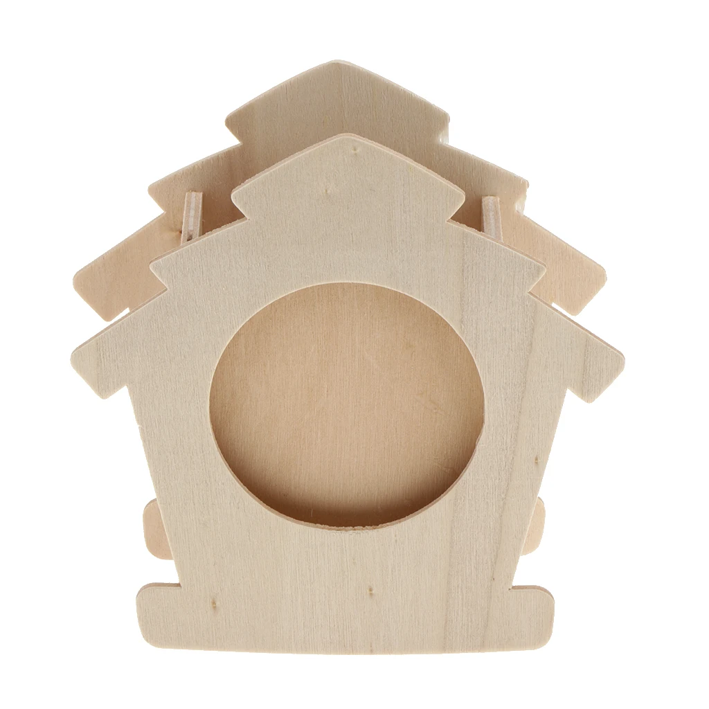 Unfinished Wood DIY Wood Pen Holder Hand Made Desk Organizer Pen Pot School Office Supplies Pen Stand Creative MDF Kids DIY Toys