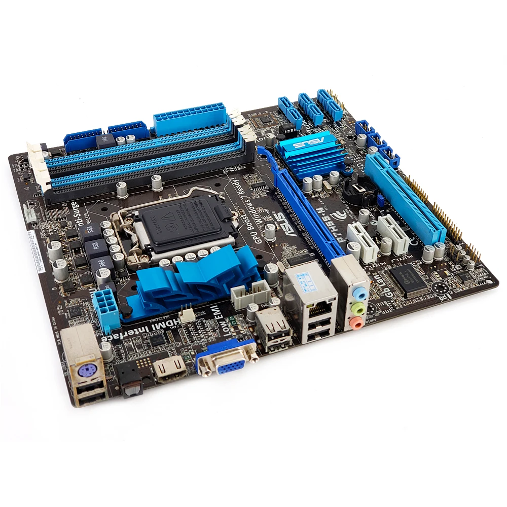  Asus P7H55-M Desktop Motherboard H55 Socket LGA 1156 For Core i7 i5 i3 DDR3 16G SATA2 USB2.0 HDMI u