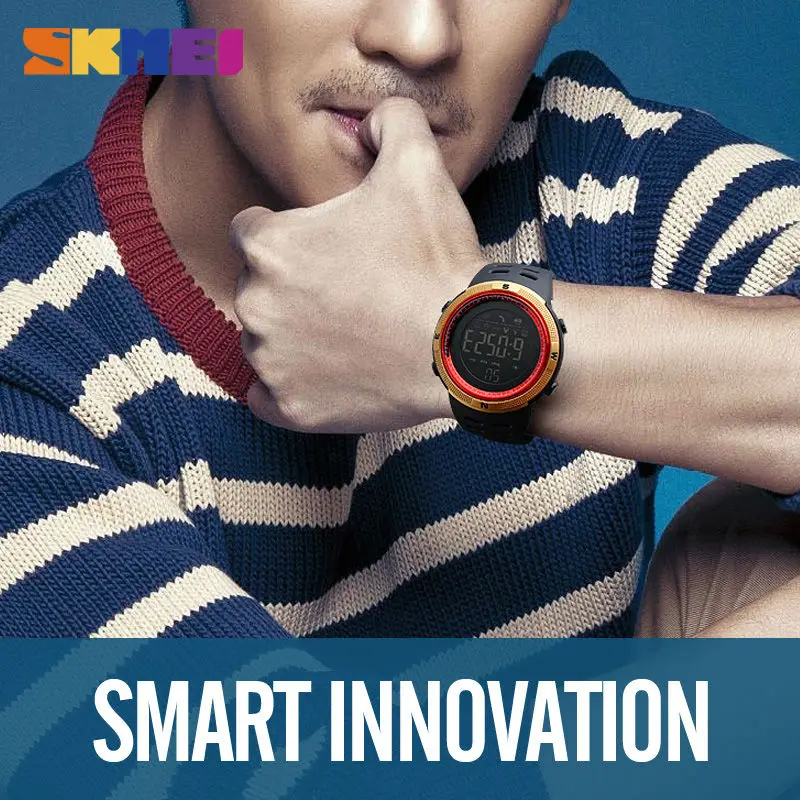 SKMEI Men Smart Watch Chrono Calories Pedometer Sports Smartwatches Digital Wristwatches For Apple IOS Android  Relogios Clocks