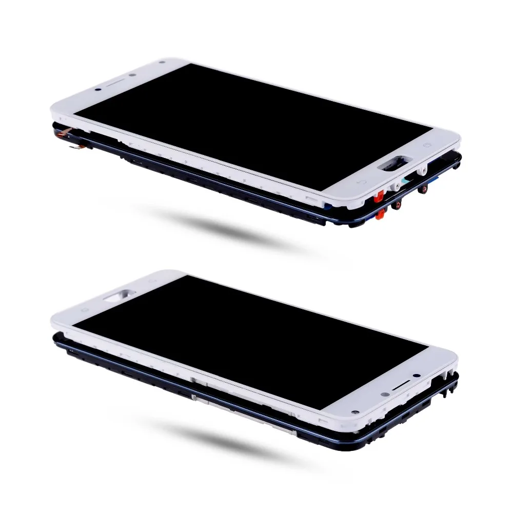 Дисплей для Asus Zenfone 4 Max ZC554KL X001D LCD в сборе с тачскрином на рамке 5.5'' черный белый