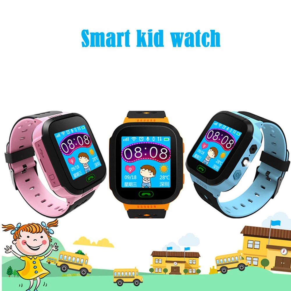 

Q528 GPS Smart Watch with Camera Flashlight Baby Watch SOS Call Location Device Tracker for Kid Safe Children Anti Lost Bracelet
