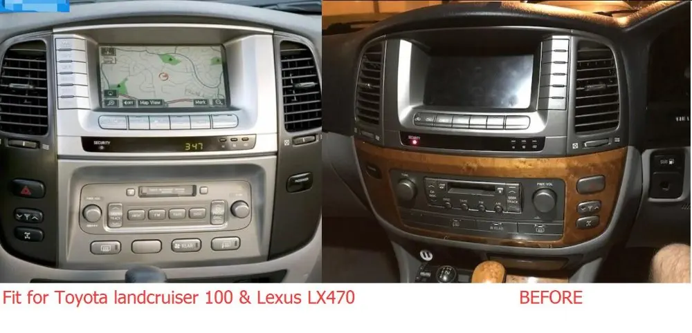 10,2 дюймов ips Android 7,1 автомобильный аудио для Toyota Land cruiser 100 VXR Lexus LX470 стерео видео gps Navi мультимедиа ips монитор 4G