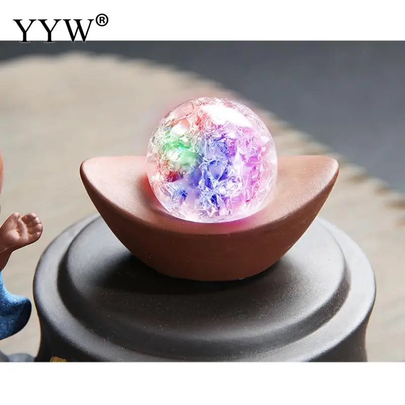 Colorful Crystal Beads Incense Burner Backflow Incense Burners Holder Creative Home Decor Aromatherapy Censer Ceramic Crafts