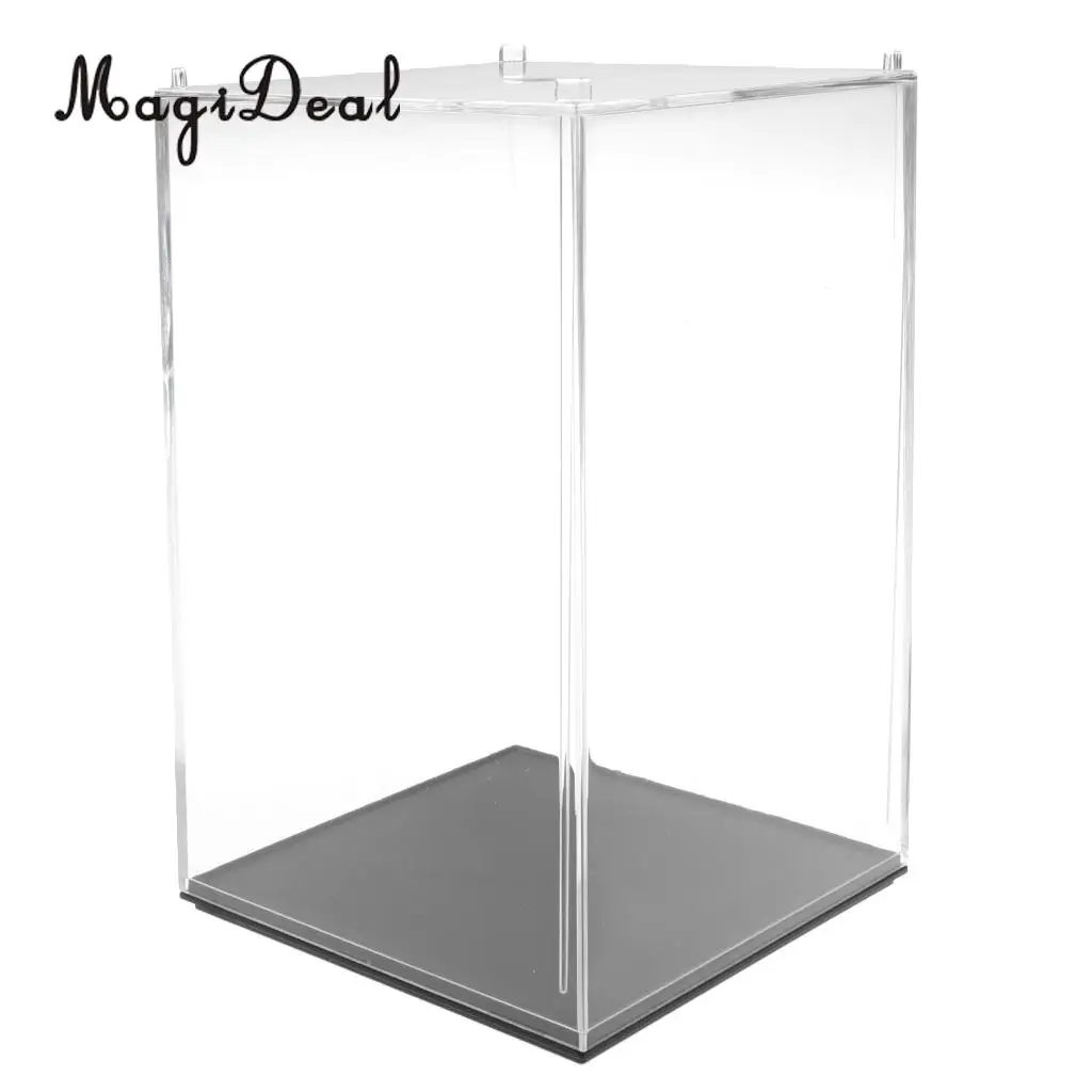 10x10x14cm Acrylic Model Display Case Dustproof Protection Display Box for Model Action Figures Accessory