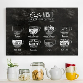 

Black and White Coffee Menu Poster Vintage Art Print Nordic Bar Pub Coffee Shop Signs Decoration Pictures Home Salon Decorative