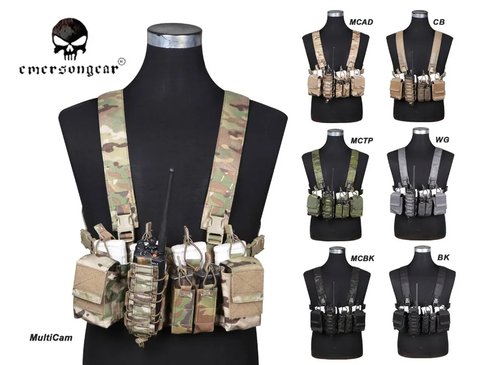 

EmersonGear D3CR Tactical Chest Rig Tactical Vest Airsoft Combat Gear USA Nylon Cordura EM7442