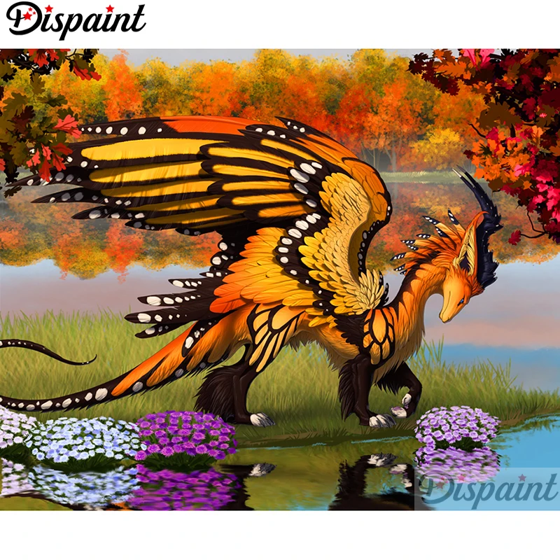 

Dispaint Full Square/Round Drill 5D DIY Diamond Painting "cartoon animals" 3D Embroidery Cross Stitch Home Decor Gift A12600