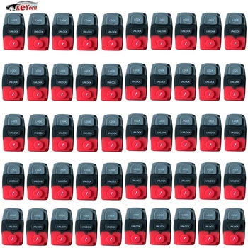 

KEYECU 50 Pcs/lot New Replacement Remote Rubber Button Fob Pad 3 Button for Mazda 3 6 MPV Protege 5 Remote Key Shell