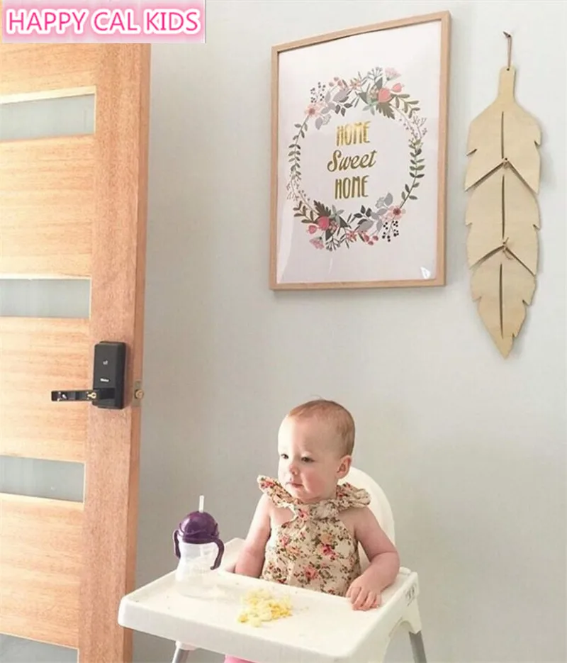 Wood Leaves Children Room Wall Decoration Baby Nursery Hanging Decor