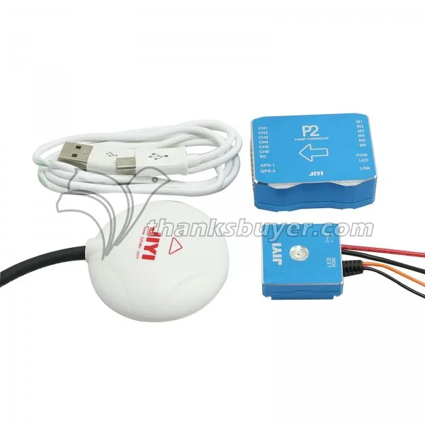 Jiyi P2 32Bit Processor Flight Controller with 10HZ U Blox GPS Combo for Quad Hexa Multirotors