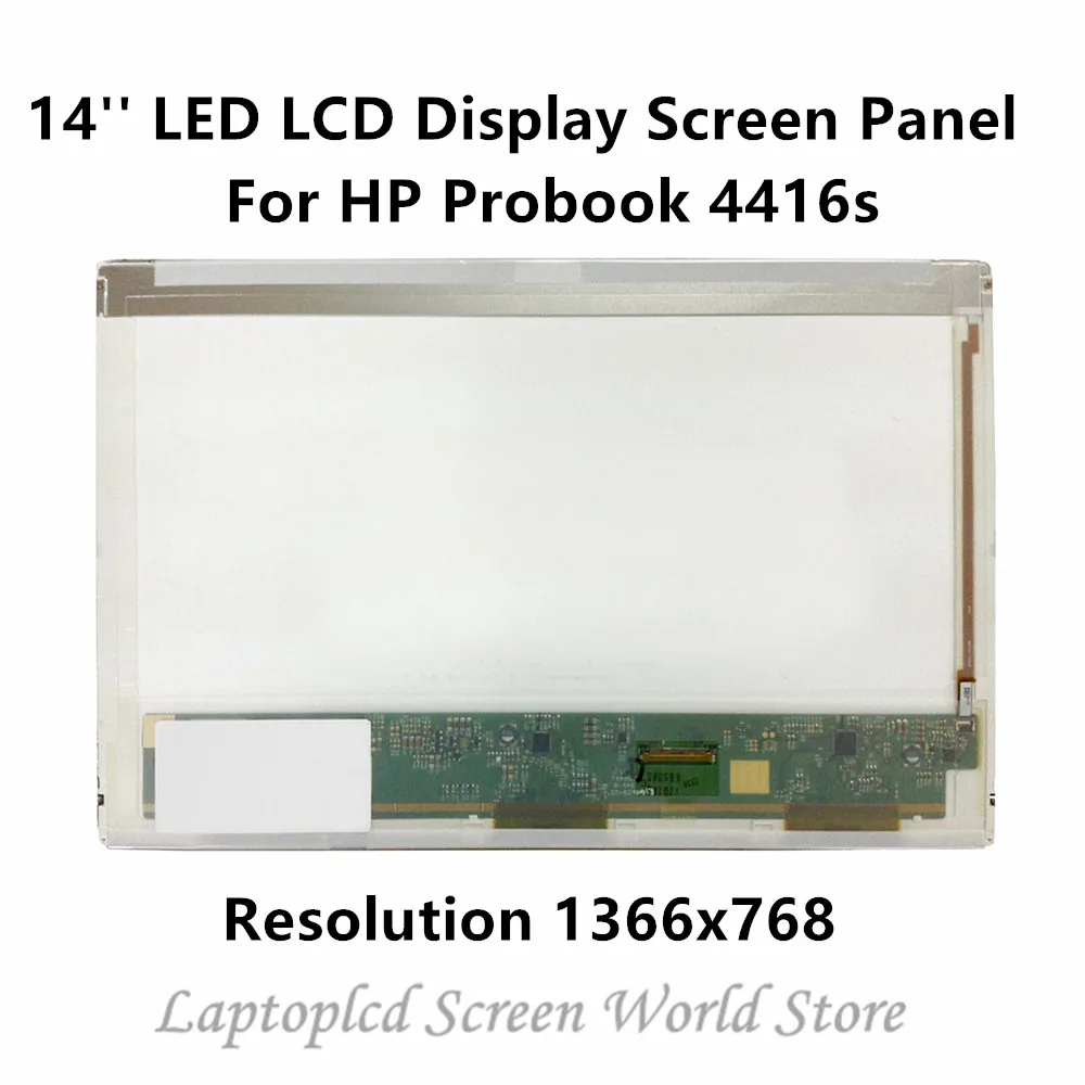 

FTDLCD 14'' HD LED LCD Display Screen Replace Laptop Panel For HP Probook 4416s 1366x768 40PIN