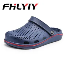 

Men Summer Sandals Male Slippers Croc Beach Sandals Men Casual Slip On Flip Flops Flat Hollow Breathable Shoes Outdoor Shoes