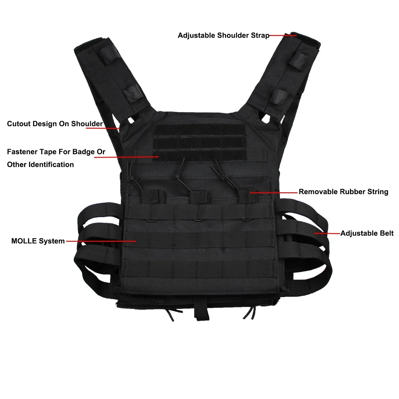  Hunting Tactical Vest Military Molle Plate Carrier Magazine Airsoft Paintball CS Outdoor Protective