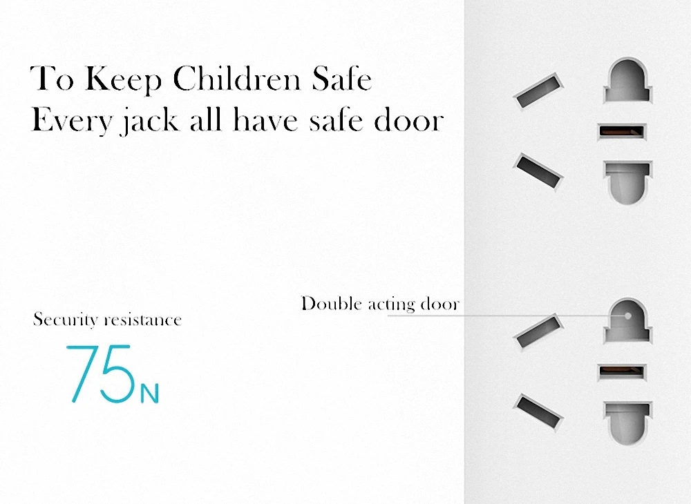 Original Xiaomi Qingmi Smart Home Power Strip 35 Ports 3 USB Fast Charging5 Jacks Extension Socket Plug WiFi Mijia APP Remote (11)