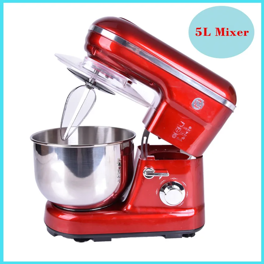 1PC 5 Liters electric stand mixer, food mixer, food blender, cake/egg
