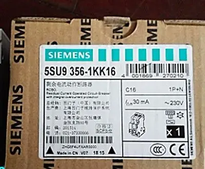 

1PC New S+ leakage circuit breakers 5SU9356-1KK16 #ZL02