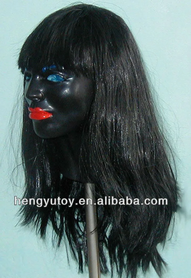 Горячая Распродажа яркие реалистичные потрясающие сексуальные женские маски с черными длинными волосами вечерние латексные маски на Хэллоуин