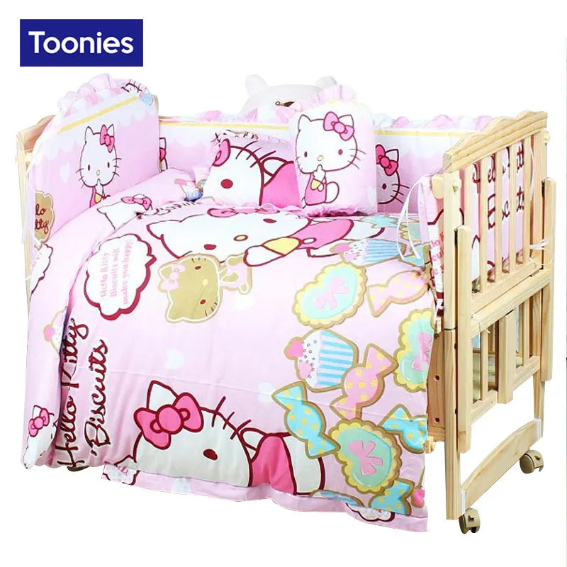High Quality 5 pcs/lot Newborn Baby Bed Sheets 100% Cotton Super Soft Crib Sheet 100*60cm Baby Bedding Set Infant Cot Sheets