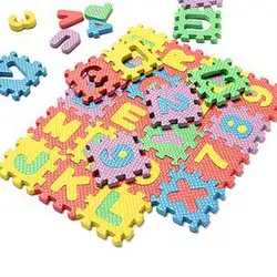 2016 Детская игрушка пенистый коврик в форме пазла цифры + буквы коврики головоломка вспененный этилвинилацетат коврик для ребенка маты для