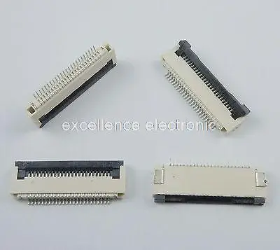 

50 Pcs FPC FFC 0.5mm Pitch 24 Pin Flip Type Ribbon Flat Connector Bottom Contact