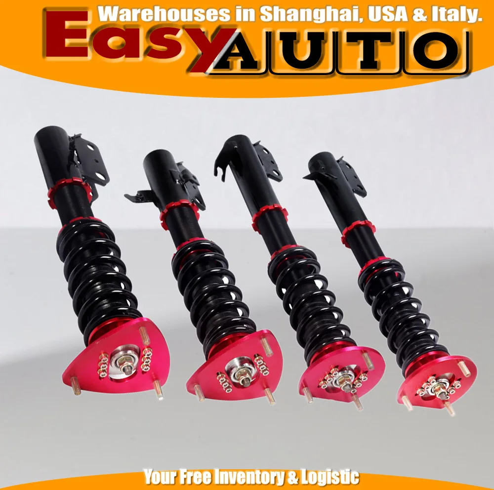 

Shock Absorber Adjustable Suspension Coilover FOR 05-07 Sub*ru Impr*za WR*X STi Sed*n 4D Red