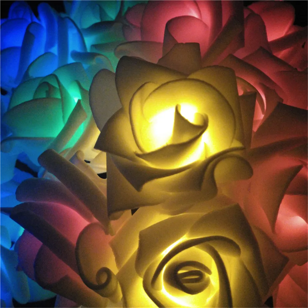 YIYANG Rose Solar LED String Lights Romantic Garden 100Leds 12M Outdoor Christmas Holiday Festival Party Decoration Lamps | Освещение