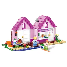Toys Brinquedos Educational Compatible With Friends Girls Children Toys 275pcs Friends Girls Series Anna’s House Building