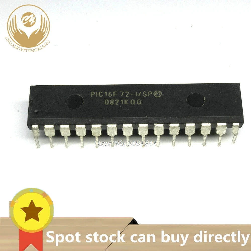 Пятно PIC16F72-I/SP PIC16F72 16F72 DIP28 1 шт. 8-битный микроконтроллер-MCU 3.5KB 128 Оперативная память