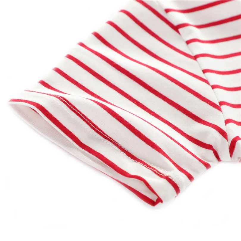 2019 new Toddler Infant Baby Kids Girls Rainbow Print  Stripe T-Shirt Blouse Clothes fashion cute design #4m26 (6)