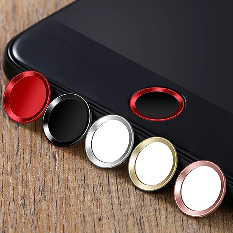 

Touch ID Aluminum Home Button Sticker For iPhone 8 7 7 Plus 6 6s Plus SE 5s iPad Pro Fingerprint Identification Unlock Touch Key