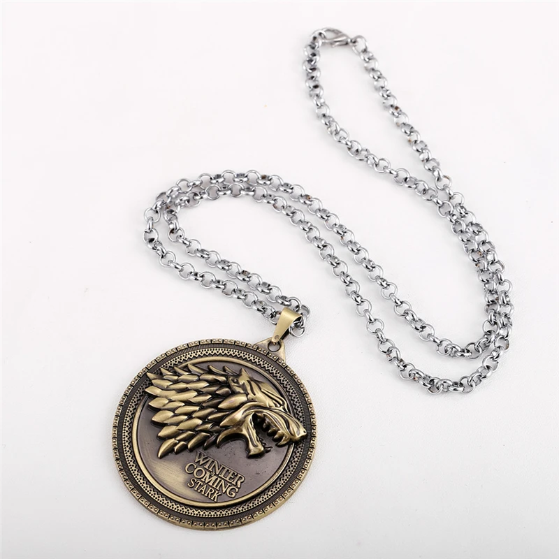  Vintage Wolf Head Necklace (1)