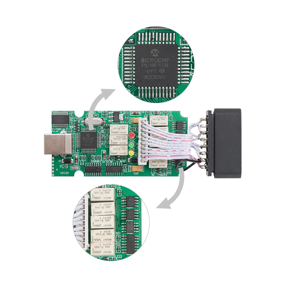 OPCOM V1.99 V1.78 Бесплатный техник поддержка v2014 OP-COM OP COM pic18f458 v1.70 для opel диагностический инструмент 10 шт./партия