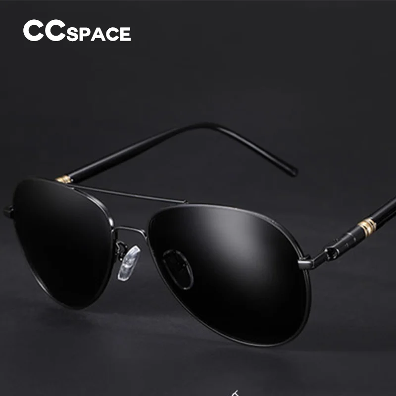 Крутые мужские пилотные Солнцезащитные очки женские Металлические поляризованные очки модные очки УФ-защита 45100