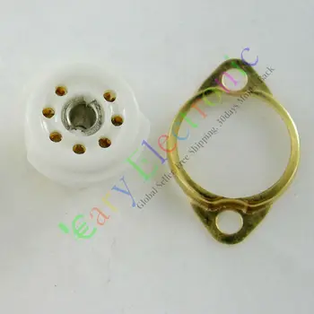 

Wholesale and retail 4pcs MINI 7pin gold Ceramic vacuum tube sockets valve base B7G 6AU6 EF95 6C4 6X4 free shipping