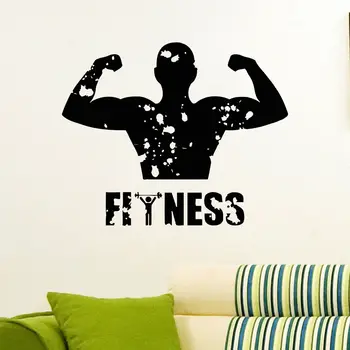 

WALL DECAL VINYL STICKER SPORT GYM FITNESS BODY-BUILDING DECOR