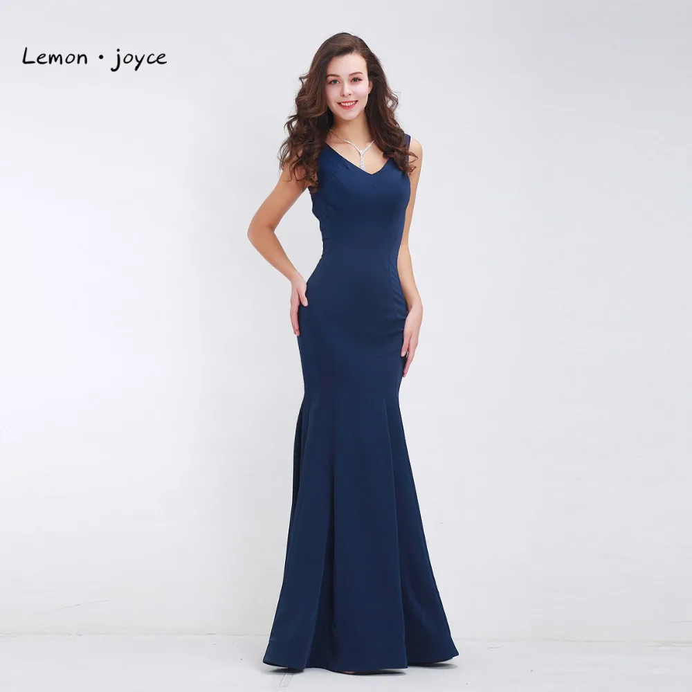 dark blue simple dress