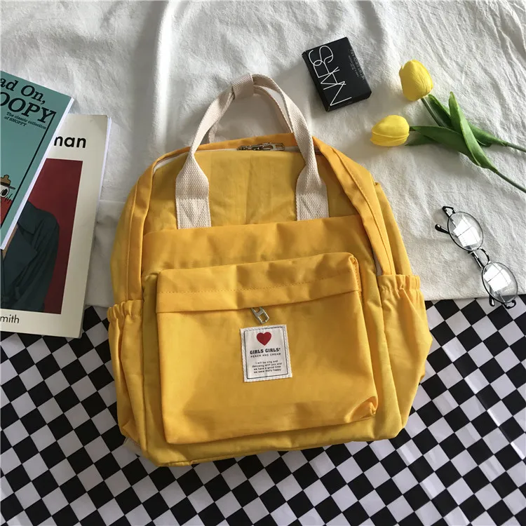 Японский милый рюкзак, Модный Большой Вместительный Ulzzang, Harajuku, Женский мягкий рюкзак с надписью, консервативный стиль, ins, рюкзаки - Цвет: 5